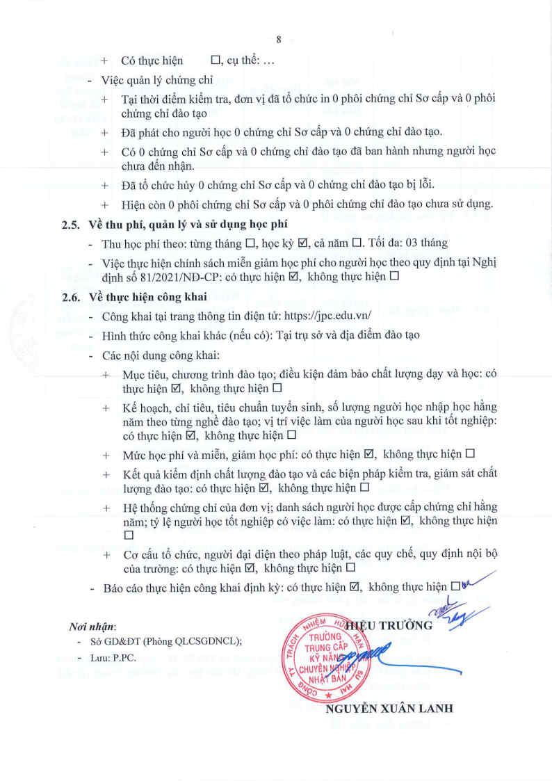 Trường trung cấp chuyên nghiệp Nhật Bản